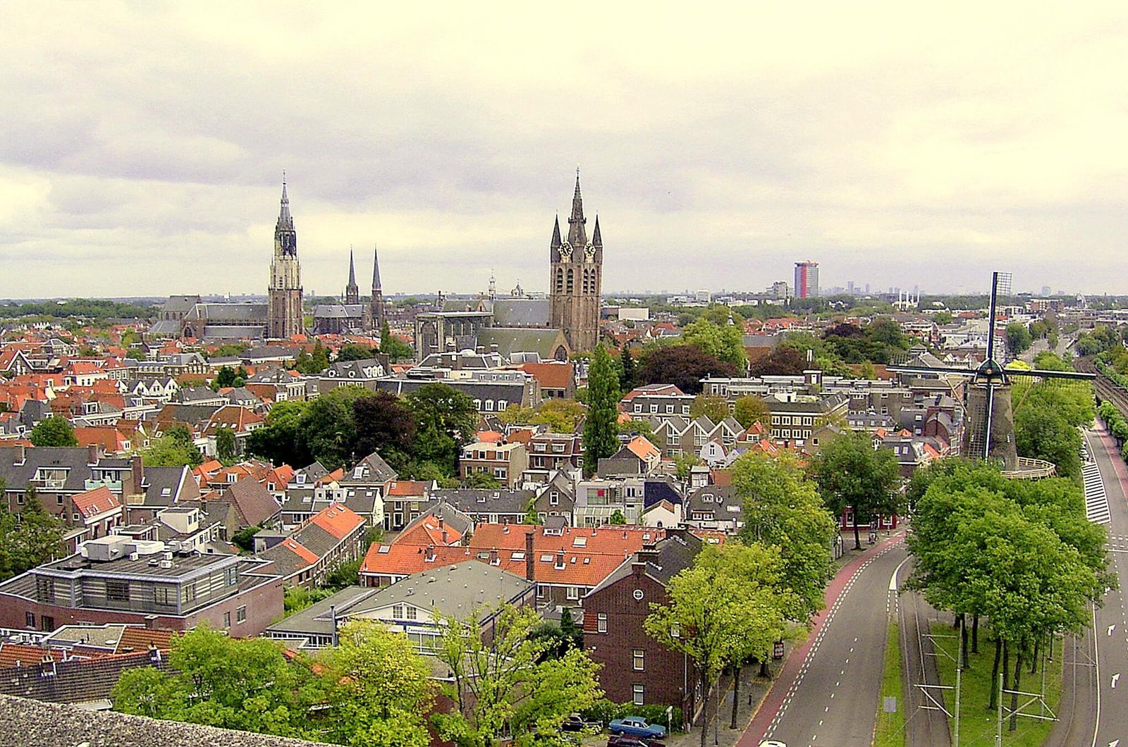 Vị trí của thị trấn Delft