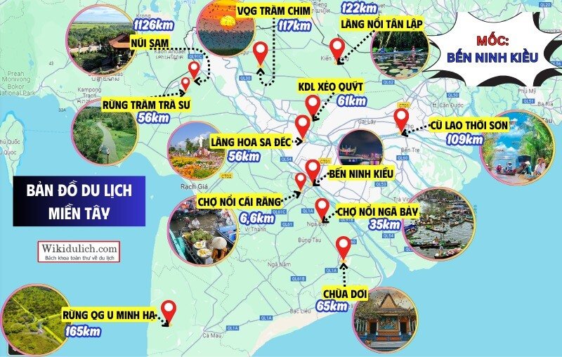 Chuẩn bị bản đồ khi đi miền Tây