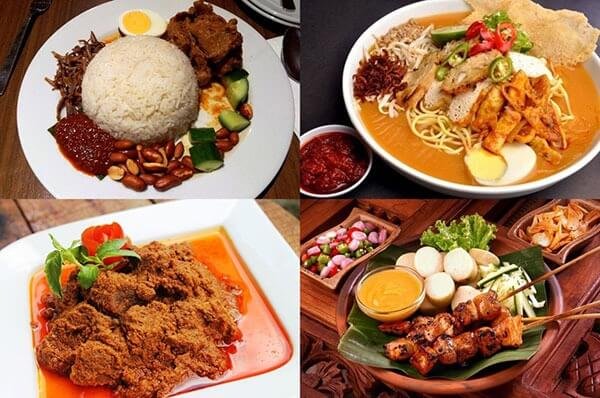 Singapore và Malaysia nổi bật với ẩm thực phong phú và đa dạng