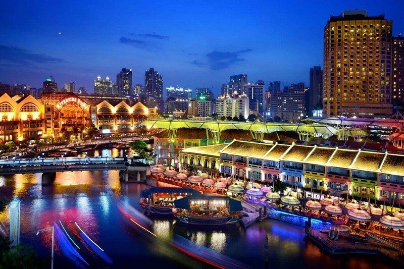 Khu Clarke Quay Singapore: Điểm Đến Vui Quên Lối Về Đêm