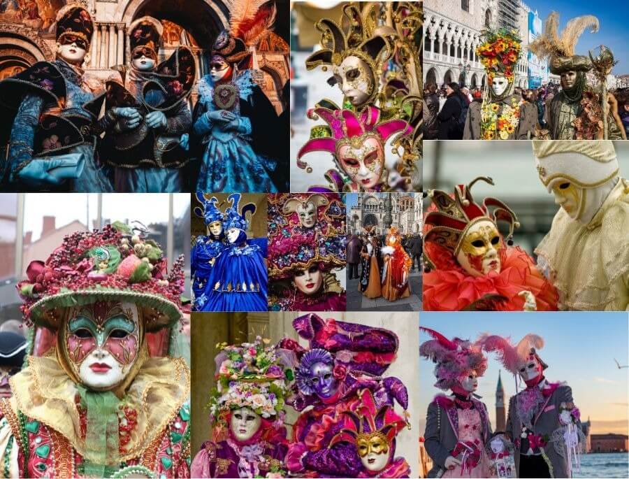 Các loại mặt nạ tại lễ hội Carnival Venice