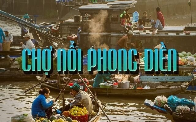 chợ nổi phong điền