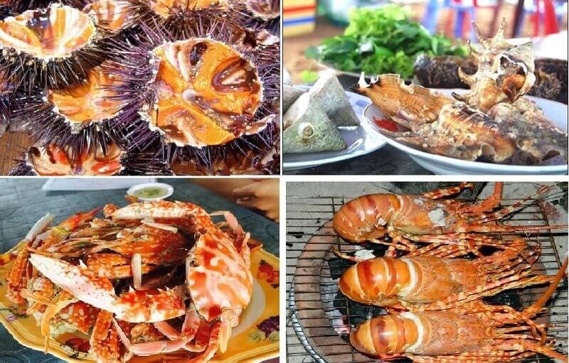 đặc sản vĩnh hy: hải sản tươi sống 