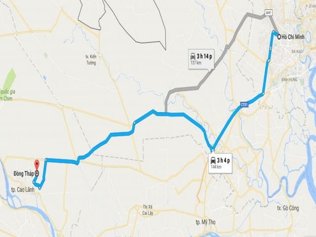 Cách di chuyển để đến Đồng Tháp?