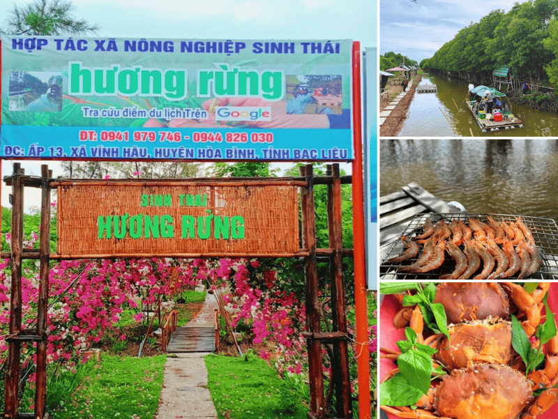 Khu du lịch sinh thái Hương Rừng – Miền Sông Nước Xanh Mướt