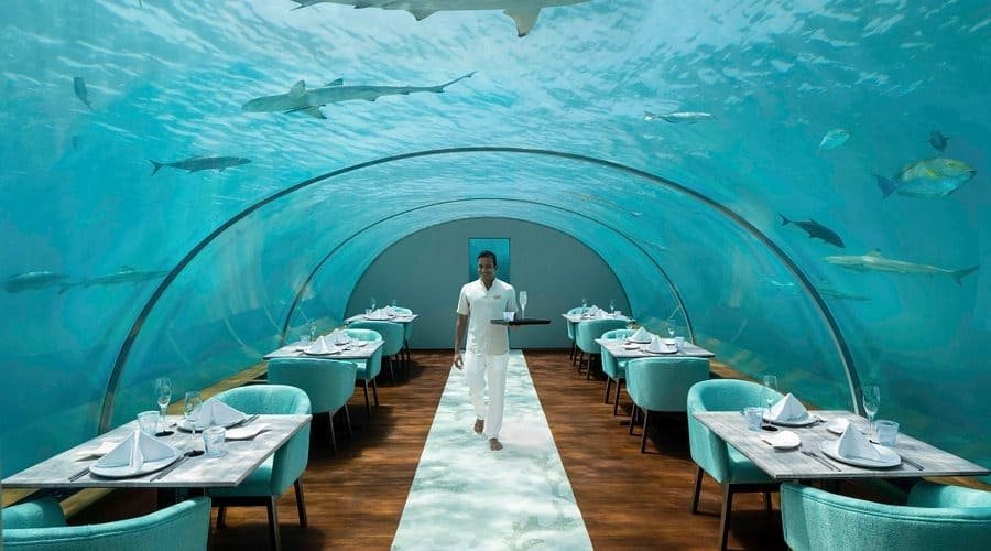 Trải nghiệm ẩm thực tại nhà hàng dưới nước Itha Undersea